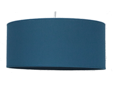 Abat-jour cylindre diamètre 38 cm coloris bleu canard