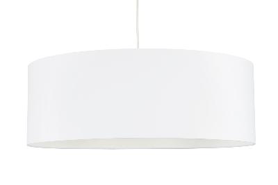 Abat-jour cylindre diamètre 58 cm hauteur 20 cm coloris blanc