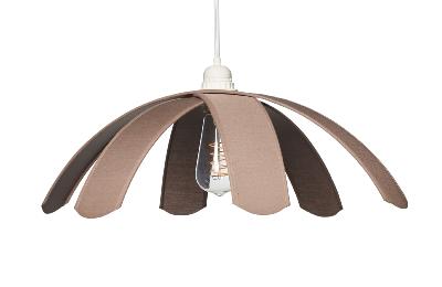 Suspension marguerite envergure 53 cm coloris poivre