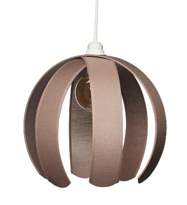 Suspension demi-boule envergure 36 cm coloris poivre