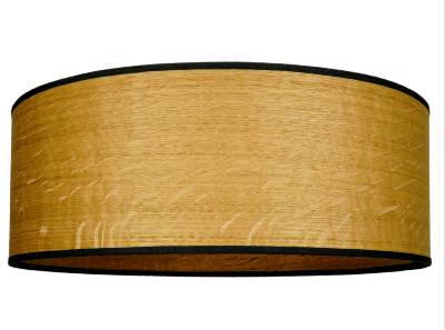 Abat-jour bois cylindre diamètre 38 cm chêne naturel