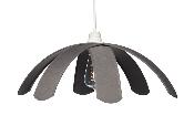 Suspension marguerite envergure 53 cm coloris gris anthracite