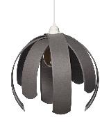 Suspension pétale envergure 36 cm coloris gris anthracite