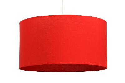 Abat-jour cylindre diamètre 29 cm coloris rouge
